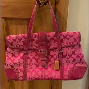 Coach signature handbag